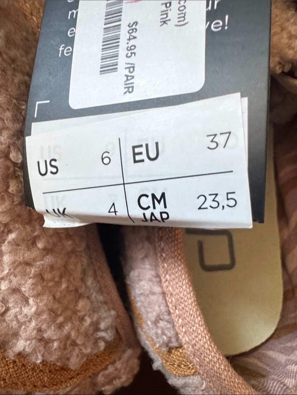Hey Dude Women's Blush Sherpa Lace-Up Athletic Sneakers - Picture 4 of 5